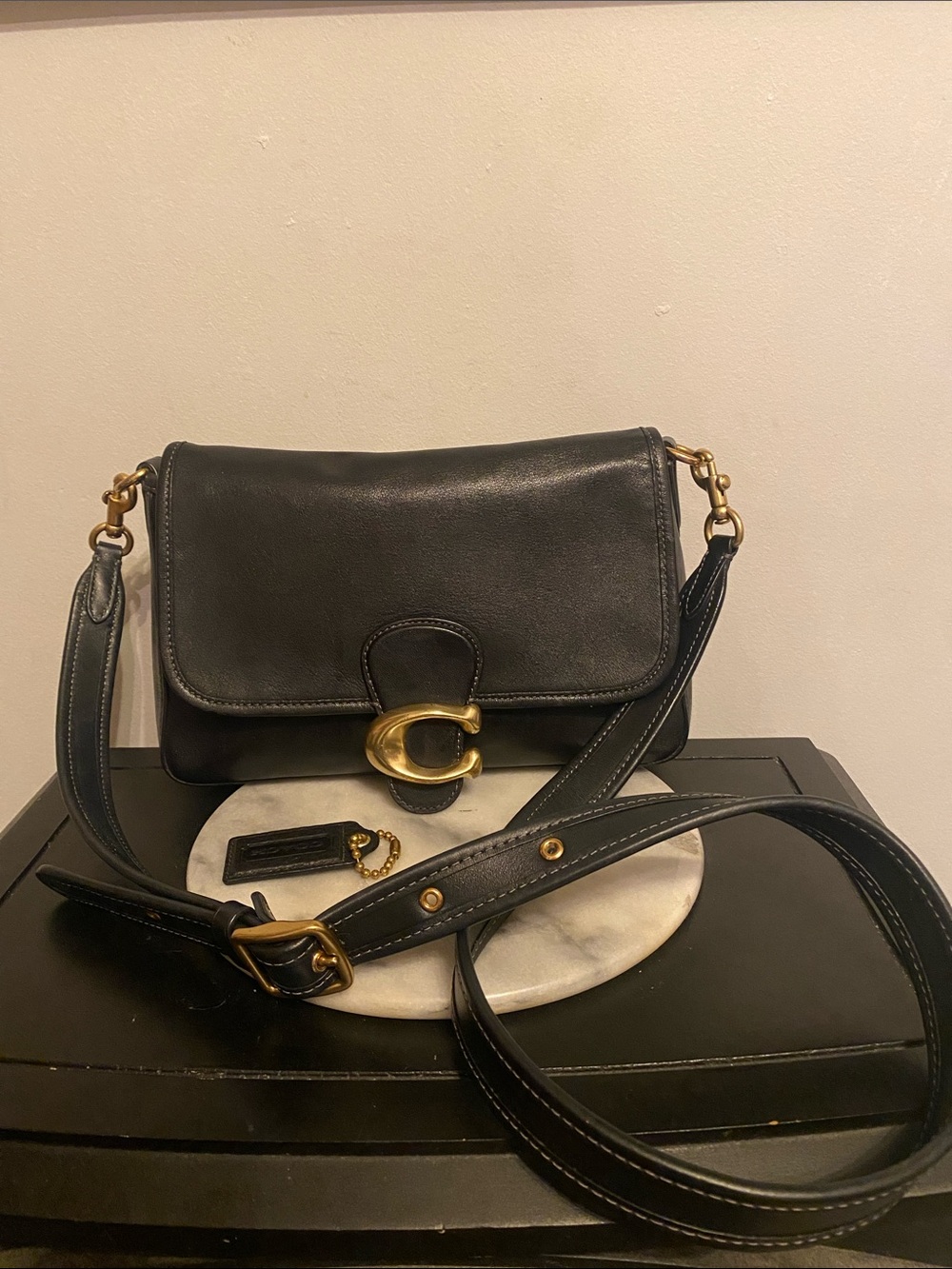 Coach Tabby crossbody flap leather bag